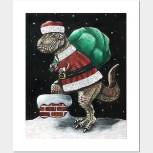 Santasaurus Posters and Art